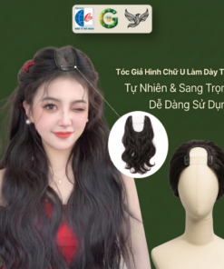 Tóc Giả Hình Chữ U Làm Dày Tóc, Dài Tóc Chất Liệu sợi tơ chuối